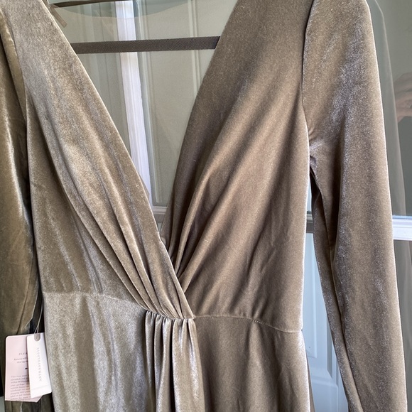 NWT | Jenny Yoo x BHDLN | Velvet Long Sleeved Dress - Picture 6 of 12